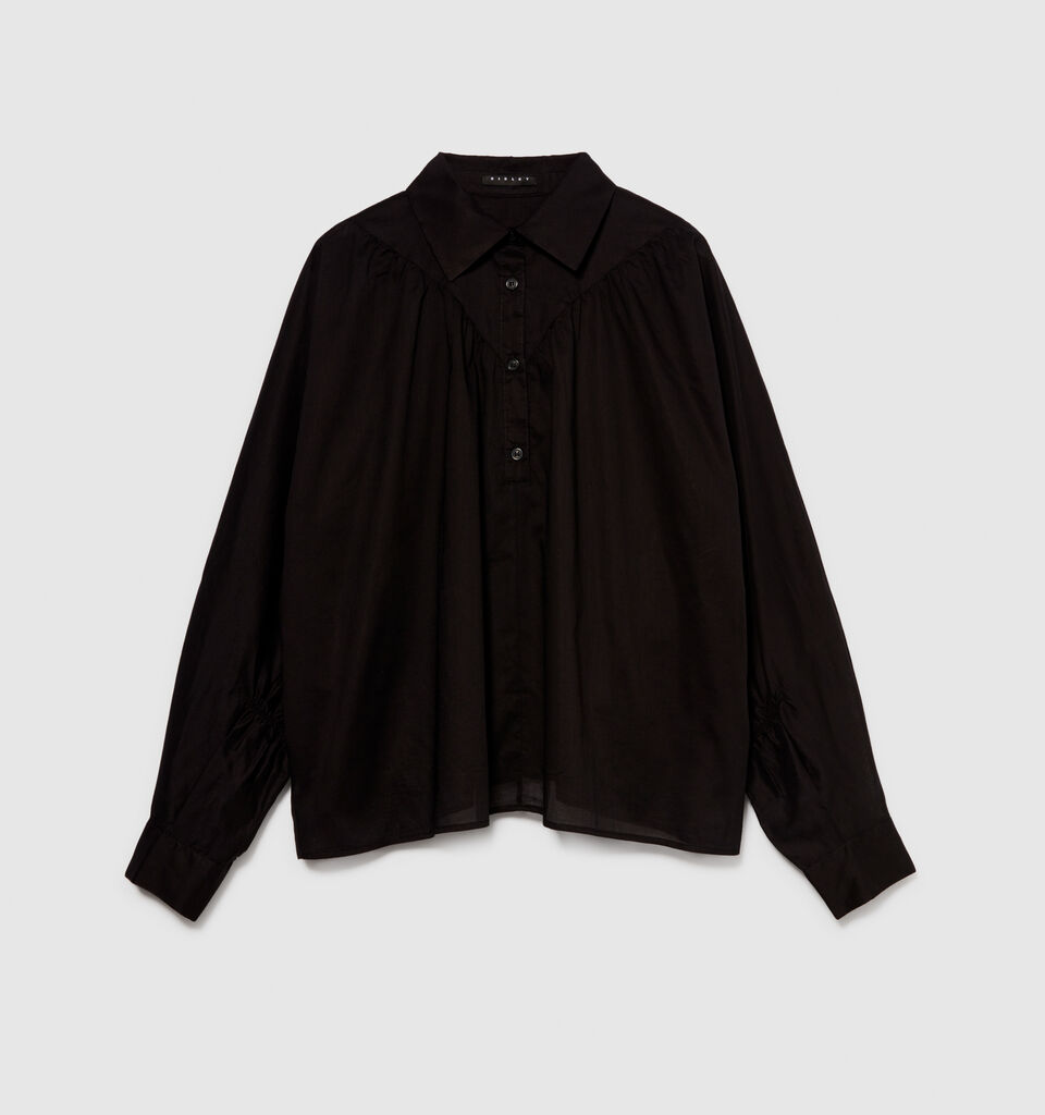 Oversized blouse - women's blouses - Black | Sisley image number 6